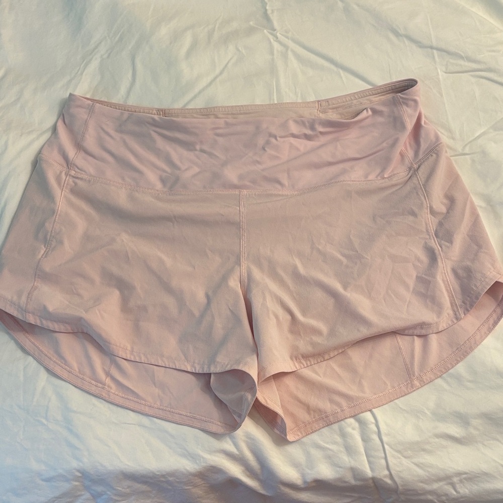 Lululemon Speed Up High-Rise Short 4” in Light Pink